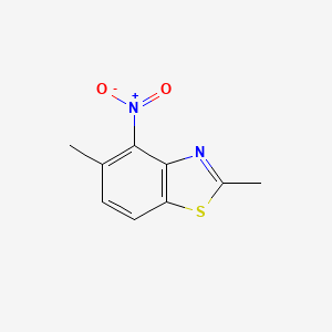 molecular formula C9H8N2O2S B3029408 2,5-Dimethyl-4-nitrobenzo[d]thiazole CAS No. 650635-66-8