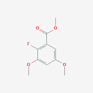molecular formula C10H11FO4 B3029412 Methyl 2-fluoro-3,5-dimethoxybenzoate CAS No. 651734-58-6