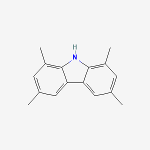 molecular formula C16H17N B3029421 1,3,6,8-Tetramethyl-9H-carbazole CAS No. 6558-85-6