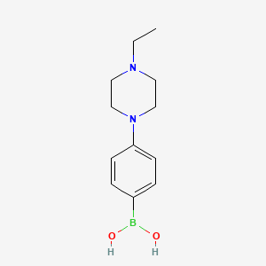molecular formula C12H19BN2O2 B3029426 4-(4-Ethylpiperazin-1-yl)phenylboronic acid CAS No. 657398-70-4