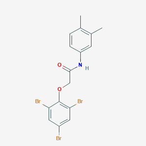 molecular formula C16H14Br3NO2 B302943 N-(3,4-dimethylphenyl)-2-(2,4,6-tribromophenoxy)acetamide 