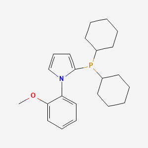 molecular formula C23H32NOP B3029461 2-(二环己基膦基)-1-(2-甲氧基苯基)-1H-吡咯 CAS No. 672937-63-2