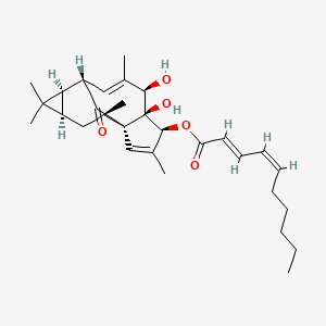 molecular formula C30H42O5 B3029462 3-O-(2'E,4'Z-Decadienoyl)-20-deoxyingenol CAS No. 672941-64-9