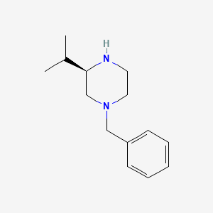 molecular formula C14H22N2 B3029465 (R)-1-benzyl-3-isopropylpiperazine CAS No. 674791-94-7