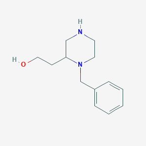 molecular formula C13H20N2O B3029467 2-(1-Benzylpiperazin-2-yl)ethanol CAS No. 675589-80-7