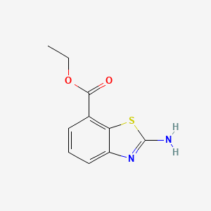 molecular formula C10H10N2O2S B3029482 2-氨基苯并[d]噻唑-7-羧酸乙酯 CAS No. 677304-89-1