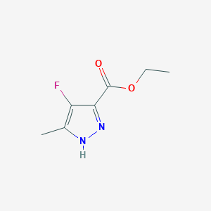 molecular formula C7H9FN2O2 B3029493 ethyl 4-fluoro-5-methyl-1H-pyrazole-3-carboxylate CAS No. 681034-80-0