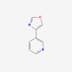 molecular formula C8H6N2O B3029494 4-(吡啶-3-基)恶唑 CAS No. 681135-57-9