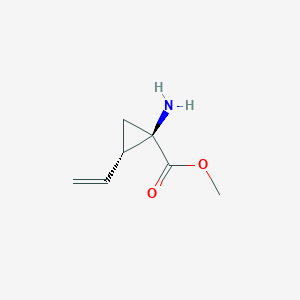 molecular formula C7H11NO2 B3029495 Methyl (1R,2S)-1-amino-2-ethenylcyclopropane-1-carboxylate CAS No. 681260-04-8
