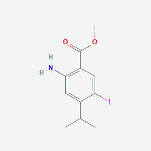 molecular formula C11H14INO2 B3029498 Methyl 2-amino-5-iodo-4-isopropylbenzoate CAS No. 681292-74-0