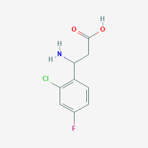 molecular formula C9H9ClFNO2 B3029503 3-Amino-3-(2-chloro-4-fluorophenyl)propanoic acid CAS No. 682803-74-3