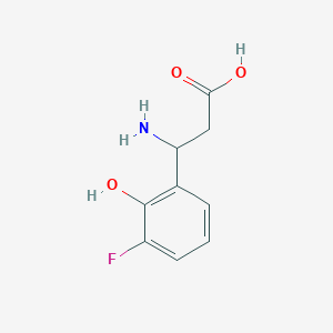 molecular formula C9H10FNO3 B3029505 3-Amino-3-(3-fluoro-2-hydroxyphenyl)propanoic acid CAS No. 682804-09-7