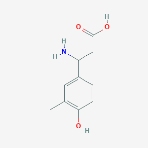 molecular formula C10H13NO3 B3029506 3-Amino-3-(4-hydroxy-3-methylphenyl)propanoic acid CAS No. 682804-14-4