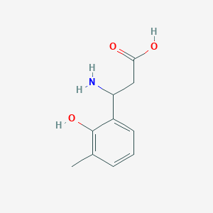 molecular formula C10H13NO3 B3029507 3-Amino-3-(2-hydroxy-3-methylphenyl)propanoic acid CAS No. 682804-16-6