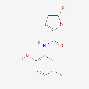 molecular formula C12H10BrNO3 B302951 5-bromo-N-(2-hydroxy-5-methylphenyl)-2-furamide 