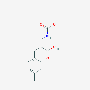 molecular formula C16H23NO4 B3029510 2-n-Boc-2-aminomethyl-3-p-tolyl-propionic acid CAS No. 683218-94-2