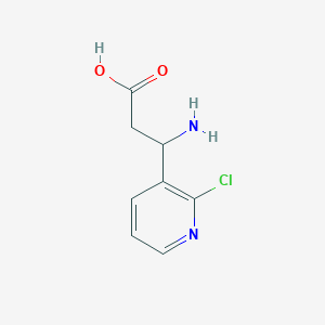 molecular formula C8H9ClN2O2 B3029511 3-Amino-3-(2-chloropyridin-3-YL)propanoic acid CAS No. 683219-98-9