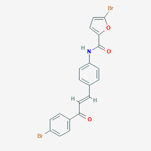 molecular formula C20H13Br2NO3 B302952 5-bromo-N-{4-[3-(4-bromophenyl)-3-oxo-1-propenyl]phenyl}-2-furamide 