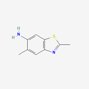 molecular formula C9H10N2S B3029523 2,5-Dimethylbenzo[d]thiazol-6-amine CAS No. 686747-14-8