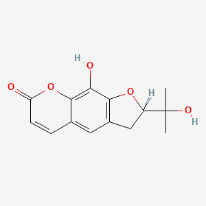 molecular formula C14H14O5 B3029524 千虎香豆素 G CAS No. 68692-61-5