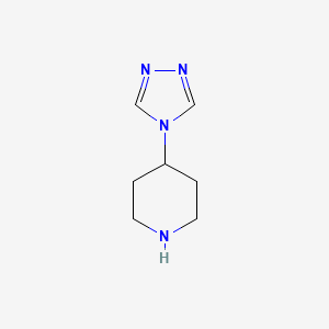 molecular formula C7H12N4 B3029536 4-(4H-1,2,4-三唑-4-基)哌啶 CAS No. 690261-92-8