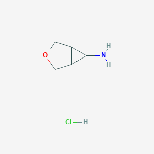 molecular formula C5H10ClNO B3029539 3-氧杂双环[3.1.0]己烷-6-胺盐酸盐 CAS No. 693248-55-4