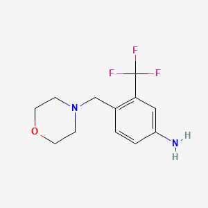 molecular formula C12H15F3N2O B3029543 4-(吗啉甲基)-3-(三氟甲基)苯胺 CAS No. 694499-30-4