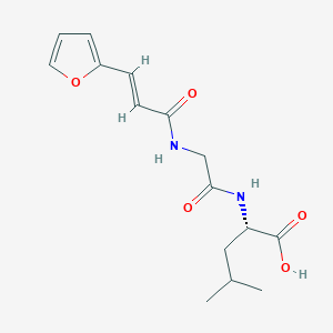 molecular formula C15H20N2O5 B3029546 FA-Gly-Leu-OH CAS No. 69654-89-3