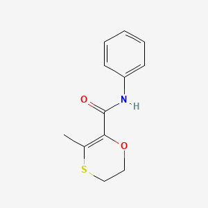 molecular formula C12H13NO2S B3029555 1,4-氧杂环辛-2-甲酰胺，5,6-二氢-3-甲基-N-苯基- CAS No. 69892-02-0