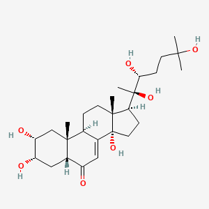 molecular formula C27H44O7 B3029556 Rhapontisterone B CAS No. 698975-64-3