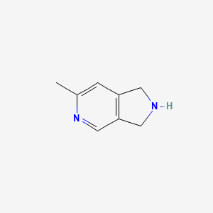 molecular formula C8H10N2 B3029559 6-甲基-2,3-二氢-1H-吡咯并[3,4-c]吡啶 CAS No. 69958-53-8