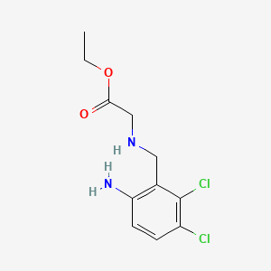 molecular formula C11H14Cl2N2O2 B3029566 Ethyl 2-(6-amino-2,3-dichlorobenzylamino)acetate CAS No. 70406-92-7