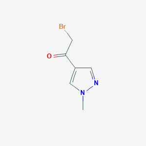 molecular formula C6H7BrN2O B3029569 2-Bromo-1-(1-methyl-1H-pyrazol-4-yl)ethanone CAS No. 706819-66-1