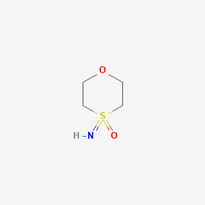 molecular formula C4H9NO2S B3029571 1,4-Oxathiane sulfoximine CAS No. 708257-15-2