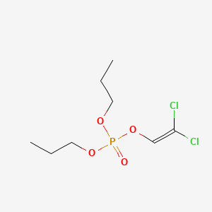 molecular formula C8H15Cl2O4P B3029576 Phosphoric acid, 2,2-dichloroethenyl dipropyl ester CAS No. 71-98-7