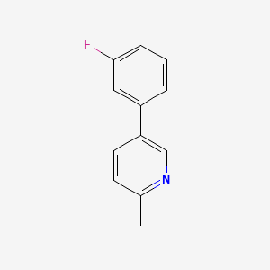 molecular formula C12H10FN B3029582 5-(3-氟苯基)-2-甲基吡啶 CAS No. 713143-67-0
