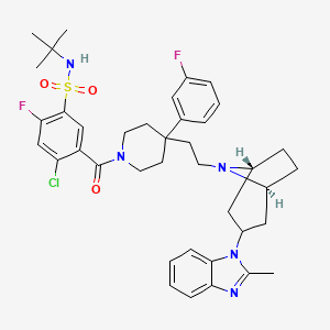 molecular formula C39H46ClF2N5O3S B3029589 CCR5拮抗剂1 CAS No. 716354-86-8