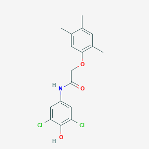 molecular formula C17H17Cl2NO3 B302960 N-(3,5-dichloro-4-hydroxyphenyl)-2-(2,4,5-trimethylphenoxy)acetamide 