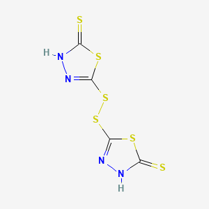 molecular formula C4H2N4S6 B3029617 1,3,4-噻二唑-2(3H)-硫酮，5,5'-二硫代双- CAS No. 72676-55-2