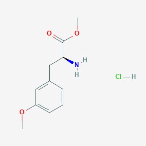molecular formula C11H16ClNO3 B3029620 (S)-2-氨基-3-(3-甲氧基苯基)丙酸甲酯盐酸盐 CAS No. 72747-20-7
