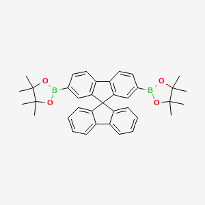 molecular formula C37H38B2O4 B3029623 2,7-双(4,4,5,5-四甲基-1,3,2-二恶杂硼环-2-基)-9,9'-螺并[9H-芴] CAS No. 728911-52-2