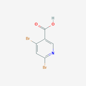 molecular formula C6H3Br2NO2 B3029628 4,6-二溴烟酸 CAS No. 73027-77-7