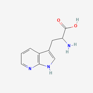 molecular formula C10H11N3O2 B3029629 2-氨基-3-(1H-吡咯并[2,3-b]吡啶-3-基)丙酸 CAS No. 7303-50-6