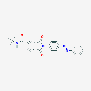 molecular formula C25H22N4O3 B302964 N-(tert-butyl)-1,3-dioxo-2-[4-(phenyldiazenyl)phenyl]-5-isoindolinecarboxamide 
