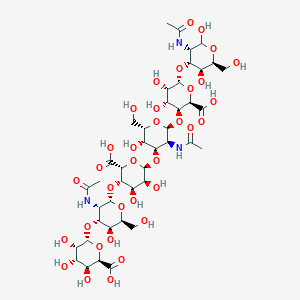 molecular formula C42H65N3O34 B3029644 透明质酸六糖 CAS No. 73603-40-4