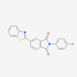 molecular formula C21H11BrN2O2S B302965 5-(1,3-benzothiazol-2-yl)-2-(4-bromophenyl)-1H-isoindole-1,3(2H)-dione 