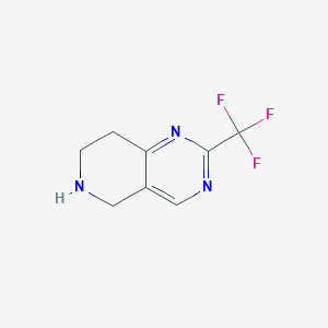 B3029659 2-(Trifluoromethyl)-5,6,7,8-tetrahydropyrido[4,3-D]pyrimidine CAS No. 741737-16-6