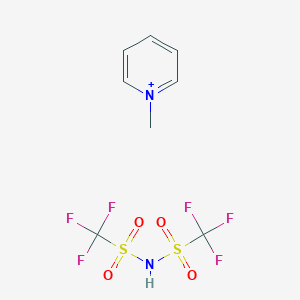 molecular formula C8H9F6N2O4S2+ B3029664 1-Methylpyridinium Bis(trifluoromethanesulfonyl)imide CAS No. 742086-10-8