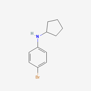 molecular formula C11H14BrN B3029667 N-Cyclopentyl-4-bromoaniline CAS No. 742677-14-1