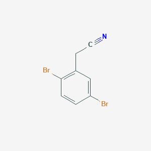 molecular formula C8H5Br2N B3029673 2-(2,5-二溴苯基)乙腈 CAS No. 74533-21-4